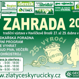 25. ročník výstavy ZAHRADA v Havlíčkově Brodě