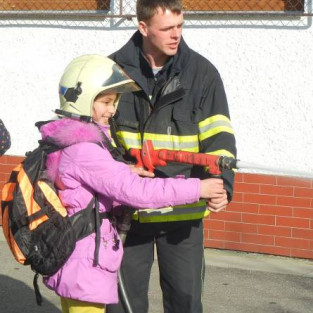 Návštěva hasičů v Chotěboři